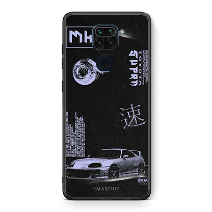 Θήκη Αγίου Βαλεντίνου Xiaomi Redmi Note 9 Tokyo Drift από τη Smartfits με σχέδιο στο πίσω μέρος και μαύρο περίβλημα | Xiaomi Redmi Note 9 Tokyo Drift case with colorful back and black bezels