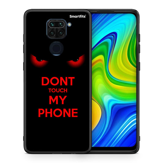 Θήκη Xiaomi Redmi Note 9 Touch My Phone από τη Smartfits με σχέδιο στο πίσω μέρος και μαύρο περίβλημα | Xiaomi Redmi Note 9 Touch My Phone case with colorful back and black bezels