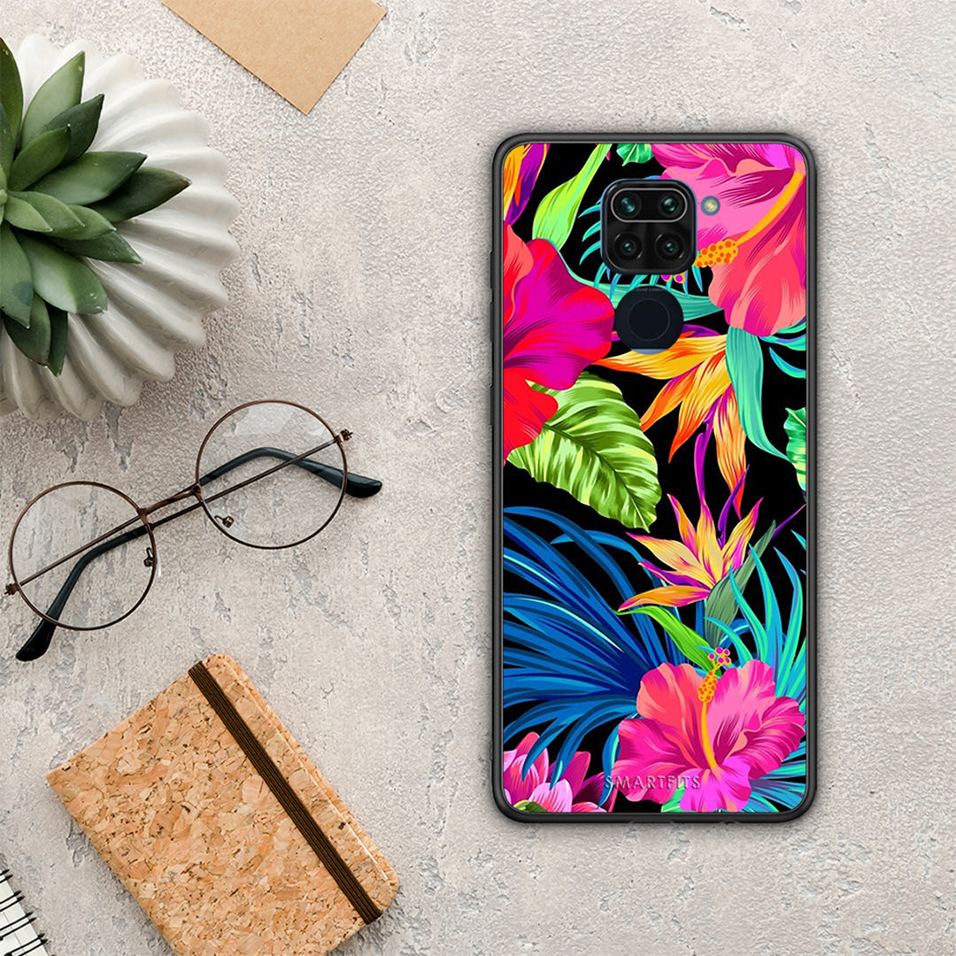 Tropical Flowers - Xiaomi Redmi Note 9 θήκη