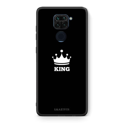 Θήκη Xiaomi Redmi Note 9 King Valentine από τη Smartfits με σχέδιο στο πίσω μέρος και μαύρο περίβλημα | Xiaomi Redmi Note 9 King Valentine case with colorful back and black bezels