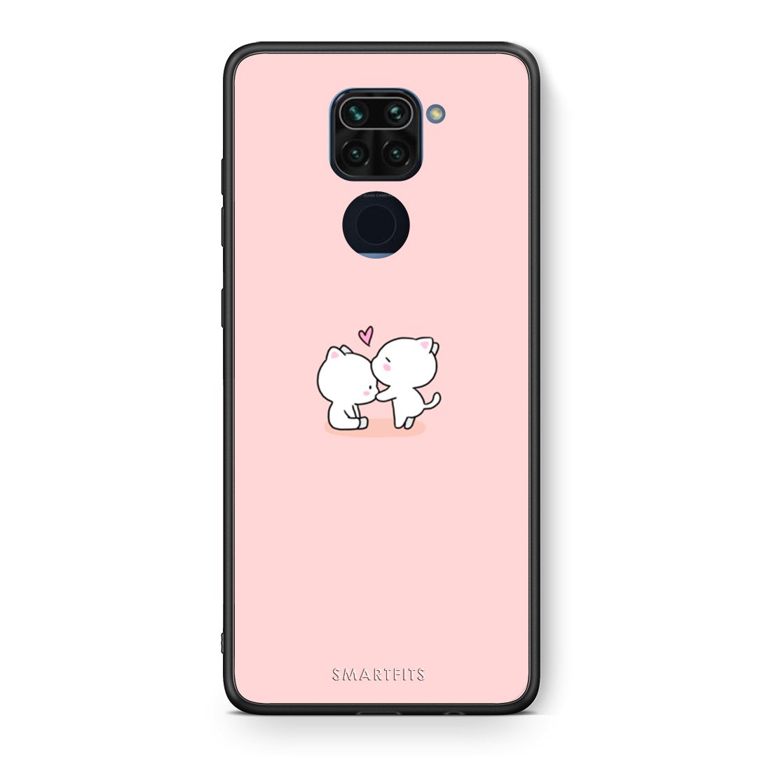 Θήκη Xiaomi Redmi Note 9 Love Valentine από τη Smartfits με σχέδιο στο πίσω μέρος και μαύρο περίβλημα | Xiaomi Redmi Note 9 Love Valentine case with colorful back and black bezels