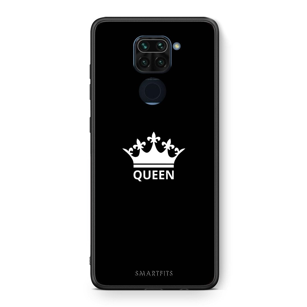 Θήκη Xiaomi Redmi Note 9 Queen Valentine από τη Smartfits με σχέδιο στο πίσω μέρος και μαύρο περίβλημα | Xiaomi Redmi Note 9 Queen Valentine case with colorful back and black bezels