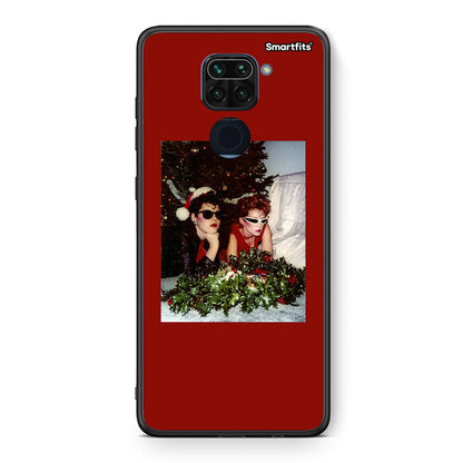 Θήκη Xiaomi Redmi Note 9 Waiting For Xmas από τη Smartfits με σχέδιο στο πίσω μέρος και μαύρο περίβλημα | Xiaomi Redmi Note 9 Waiting For Xmas case with colorful back and black bezels