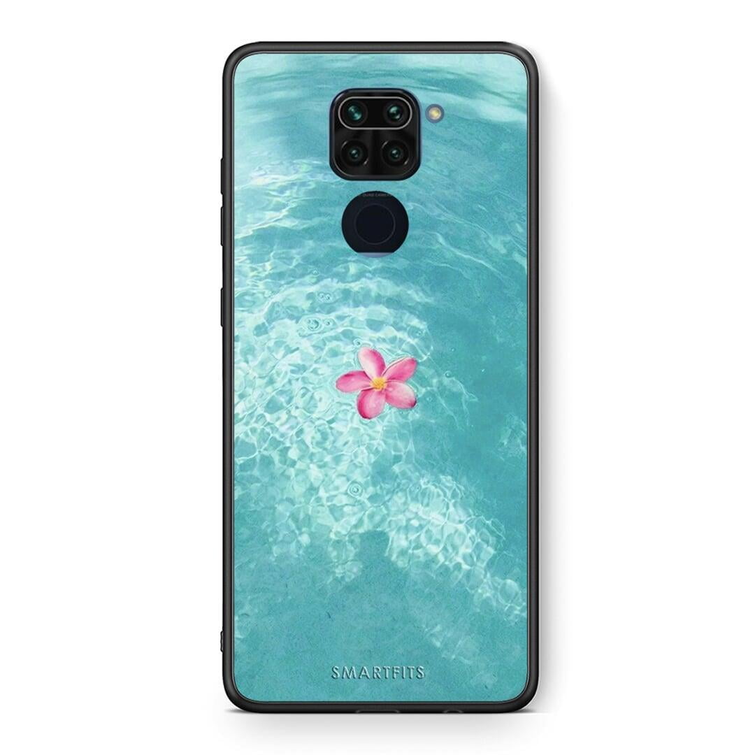 Θήκη Xiaomi Redmi Note 9 Water Flower από τη Smartfits με σχέδιο στο πίσω μέρος και μαύρο περίβλημα | Xiaomi Redmi Note 9 Water Flower case with colorful back and black bezels