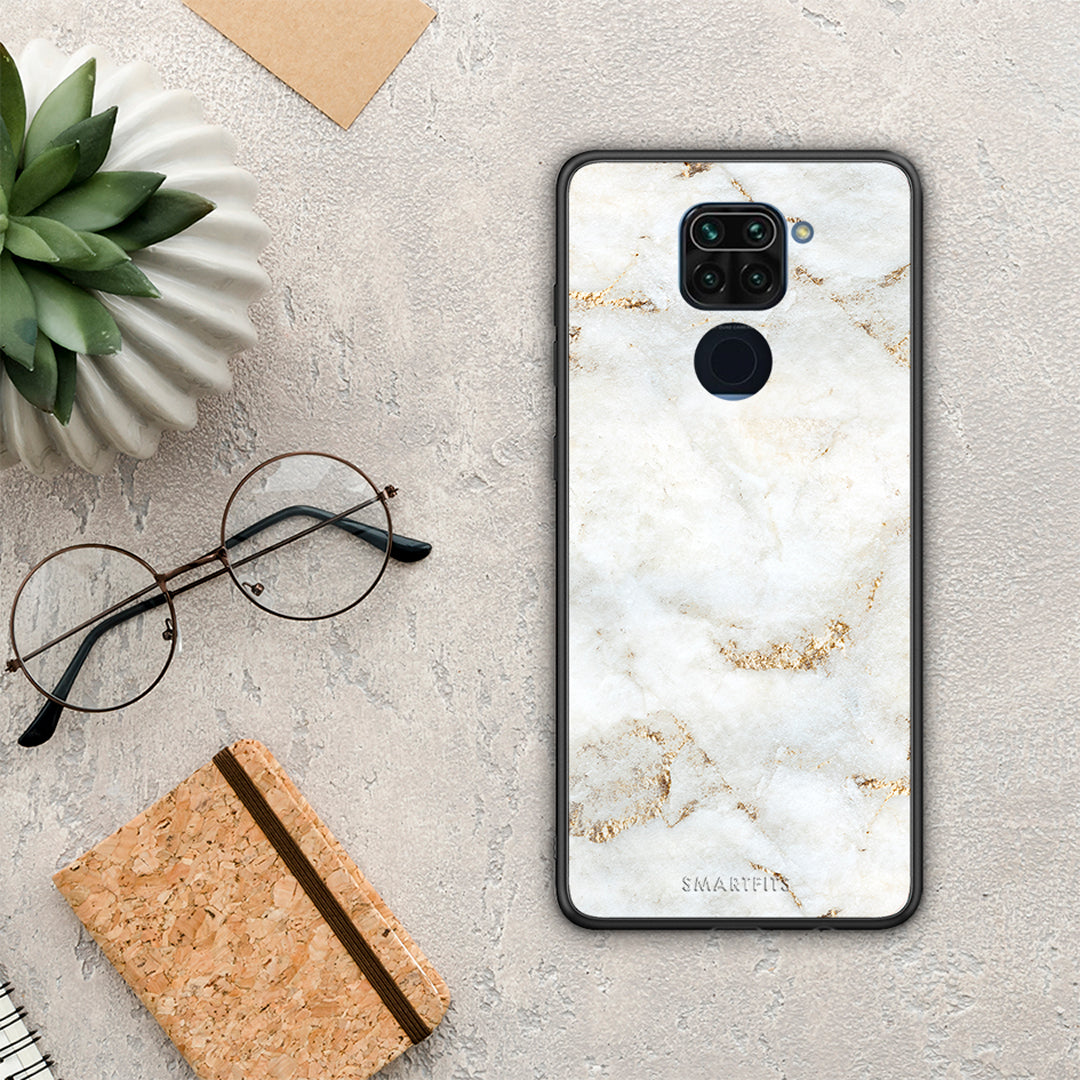 White Gold Marble - Xiaomi Redmi Note 9 θήκη