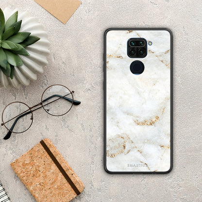 White Gold Marble - Xiaomi Redmi Note 9 θήκη