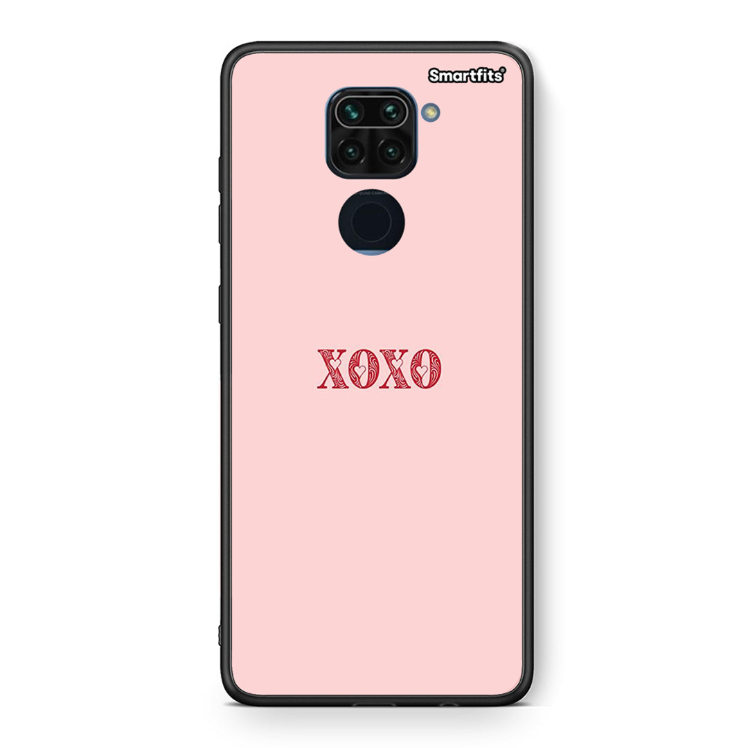 Θήκη Xiaomi Redmi Note 9 XOXO Love από τη Smartfits με σχέδιο στο πίσω μέρος και μαύρο περίβλημα | Xiaomi Redmi Note 9 XOXO Love case with colorful back and black bezels