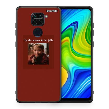 Θήκη Xiaomi Redmi Note 9 Xmas Ultimate Spirit από τη Smartfits με σχέδιο στο πίσω μέρος και μαύρο περίβλημα | Xiaomi Redmi Note 9 Xmas Ultimate Spirit case with colorful back and black bezels