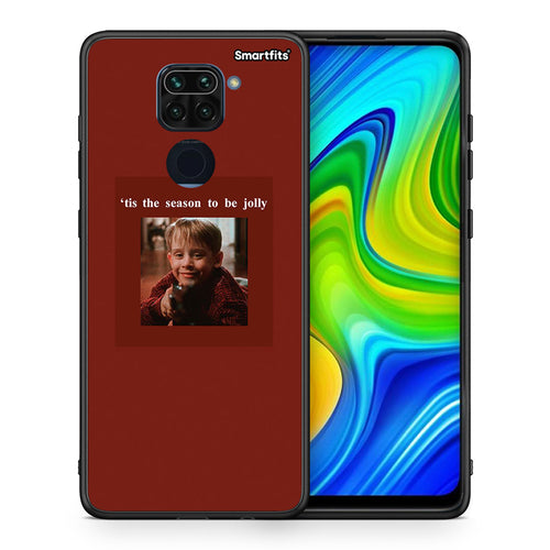 Θήκη Xiaomi Redmi Note 9 Xmas Ultimate Spirit από τη Smartfits με σχέδιο στο πίσω μέρος και μαύρο περίβλημα | Xiaomi Redmi Note 9 Xmas Ultimate Spirit case with colorful back and black bezels