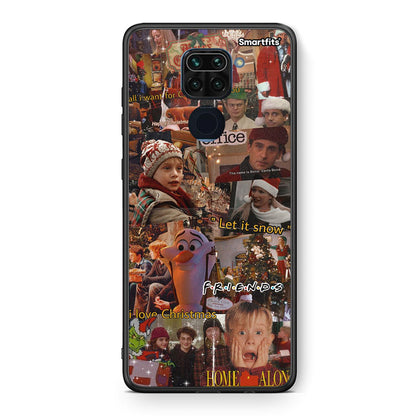 Θήκη Xiaomi Redmi Note 9 Xmas Wishes από τη Smartfits με σχέδιο στο πίσω μέρος και μαύρο περίβλημα | Xiaomi Redmi Note 9 Xmas Wishes case with colorful back and black bezels