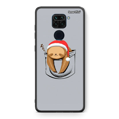 Θήκη Xiaomi Redmi Note 9 Xmas Zzzz από τη Smartfits με σχέδιο στο πίσω μέρος και μαύρο περίβλημα | Xiaomi Redmi Note 9 Xmas Zzzz case with colorful back and black bezels