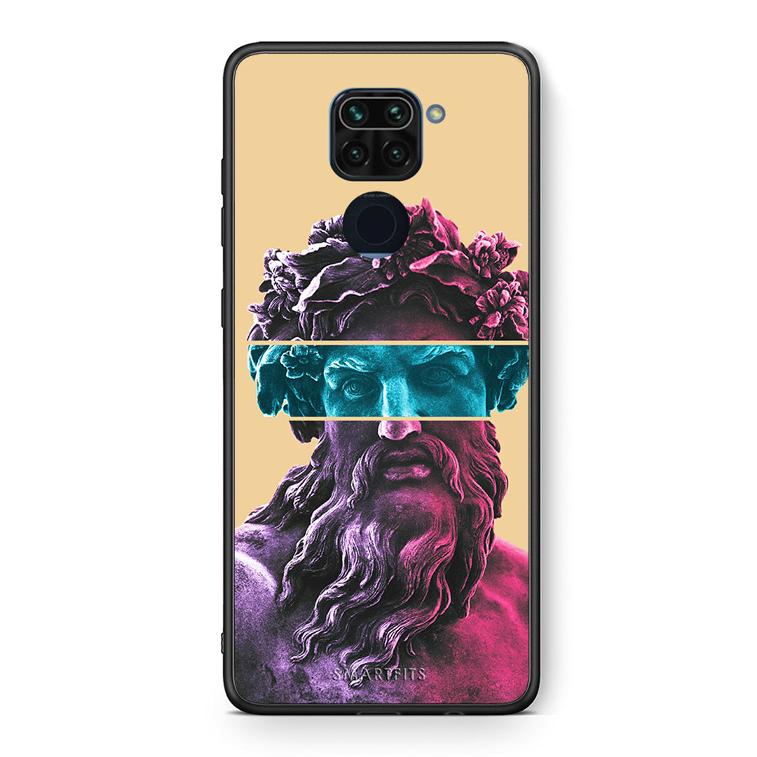 Θήκη Αγίου Βαλεντίνου Xiaomi Redmi Note 9 Zeus Art από τη Smartfits με σχέδιο στο πίσω μέρος και μαύρο περίβλημα | Xiaomi Redmi Note 9 Zeus Art case with colorful back and black bezels