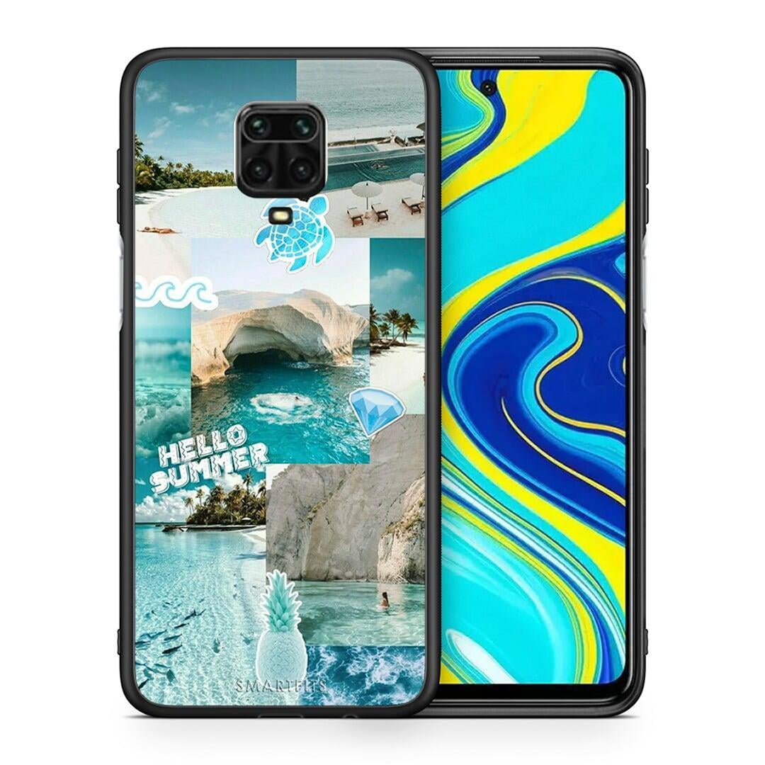 Θήκη Xiaomi Redmi Note 9S / 9 Pro Aesthetic Summer από τη Smartfits με σχέδιο στο πίσω μέρος και μαύρο περίβλημα | Xiaomi Redmi Note 9S / 9 Pro Aesthetic Summer case with colorful back and black bezels