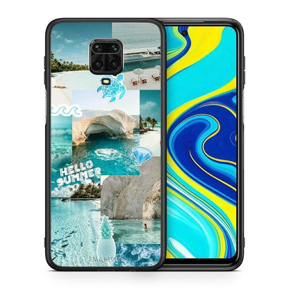 Θήκη Xiaomi Redmi Note 9S / 9 Pro Aesthetic Summer από τη Smartfits με σχέδιο στο πίσω μέρος και μαύρο περίβλημα | Xiaomi Redmi Note 9S / 9 Pro Aesthetic Summer case with colorful back and black bezels