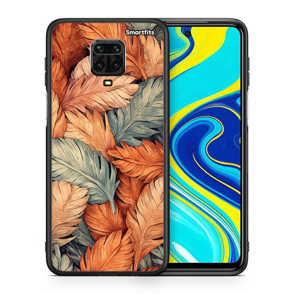 Θήκη Xiaomi Redmi Note 9S / 9 Pro Autumn Leaves από τη Smartfits με σχέδιο στο πίσω μέρος και μαύρο περίβλημα | Xiaomi Redmi Note 9S / 9 Pro Autumn Leaves case with colorful back and black bezels