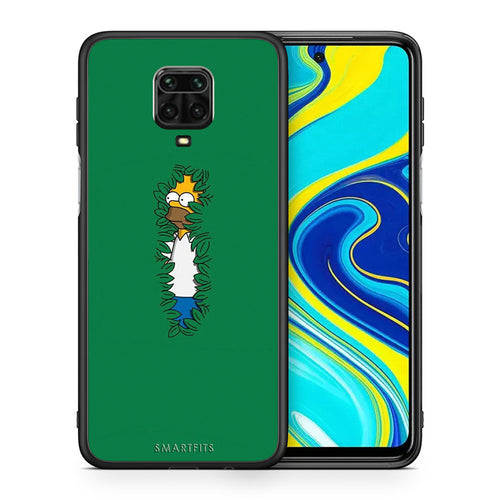 Θήκη Αγίου Βαλεντίνου Xiaomi Redmi Note 9S / 9 Pro Bush Man από τη Smartfits με σχέδιο στο πίσω μέρος και μαύρο περίβλημα | Xiaomi Redmi Note 9S / 9 Pro Bush Man case with colorful back and black bezels