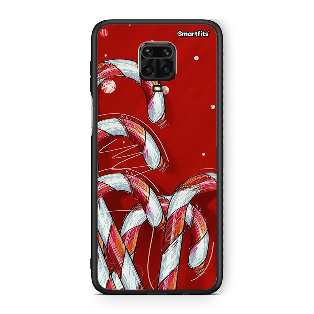 Xiaomi Redmi Note 9S / 9 Pro Candy Cane θήκη από τη Smartfits με σχέδιο στο πίσω μέρος και μαύρο περίβλημα | Smartphone case with colorful back and black bezels by Smartfits