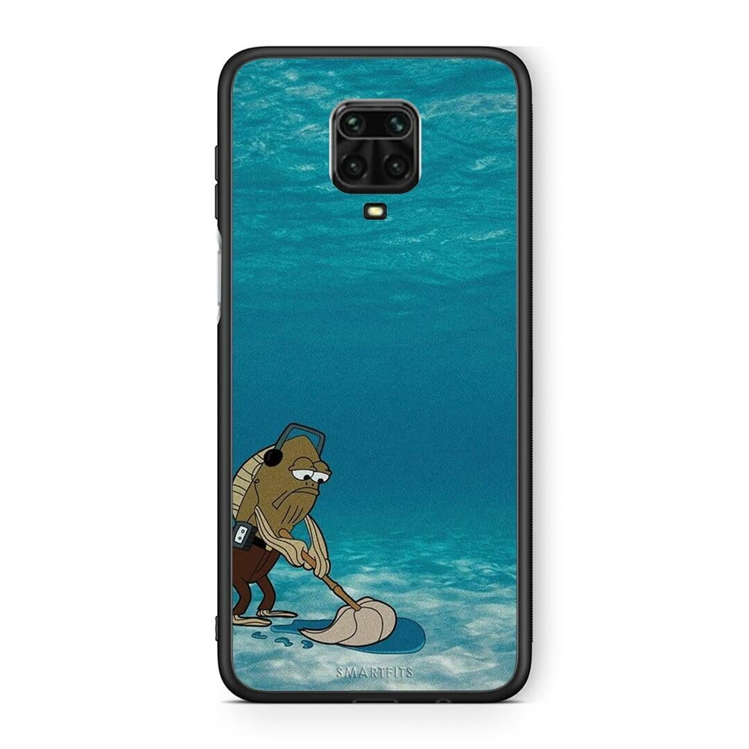 Xiaomi Redmi Note 9S / 9 Pro Clean The Ocean Θήκη από τη Smartfits με σχέδιο στο πίσω μέρος και μαύρο περίβλημα | Smartphone case with colorful back and black bezels by Smartfits