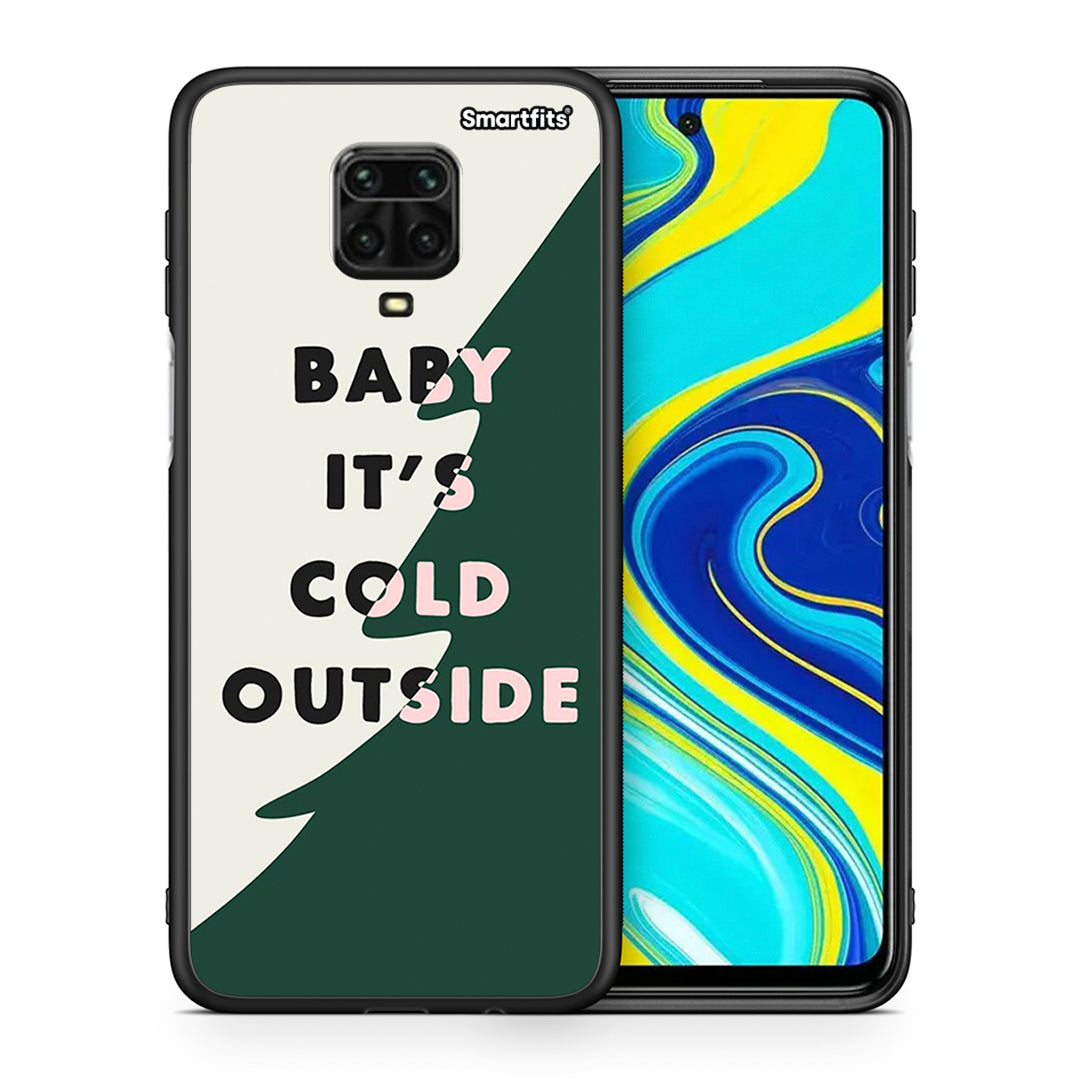 Θήκη Xiaomi Redmi Note 9S / 9 Pro Cold Outside από τη Smartfits με σχέδιο στο πίσω μέρος και μαύρο περίβλημα | Xiaomi Redmi Note 9S / 9 Pro Cold Outside case with colorful back and black bezels