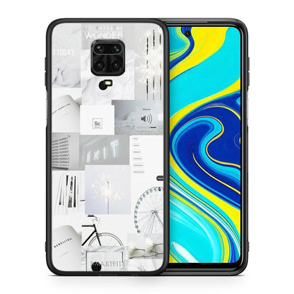 Θήκη Αγίου Βαλεντίνου Xiaomi Redmi Note 9S / 9 Pro Collage Make Me Wonder από τη Smartfits με σχέδιο στο πίσω μέρος και μαύρο περίβλημα | Xiaomi Redmi Note 9S / 9 Pro Collage Make Me Wonder case with colorful back and black bezels