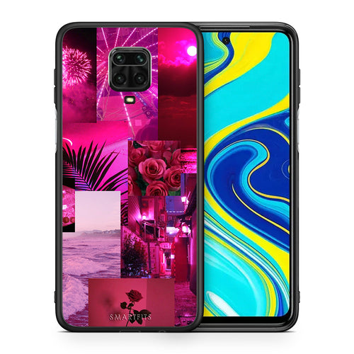 Θήκη Αγίου Βαλεντίνου Xiaomi Redmi Note 9S / 9 Pro Collage Red Roses από τη Smartfits με σχέδιο στο πίσω μέρος και μαύρο περίβλημα | Xiaomi Redmi Note 9S / 9 Pro Collage Red Roses case with colorful back and black bezels