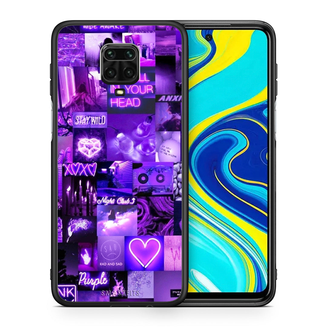 Θήκη Αγίου Βαλεντίνου Xiaomi Redmi Note 9S / 9 Pro Collage Stay Wild από τη Smartfits με σχέδιο στο πίσω μέρος και μαύρο περίβλημα | Xiaomi Redmi Note 9S / 9 Pro Collage Stay Wild case with colorful back and black bezels
