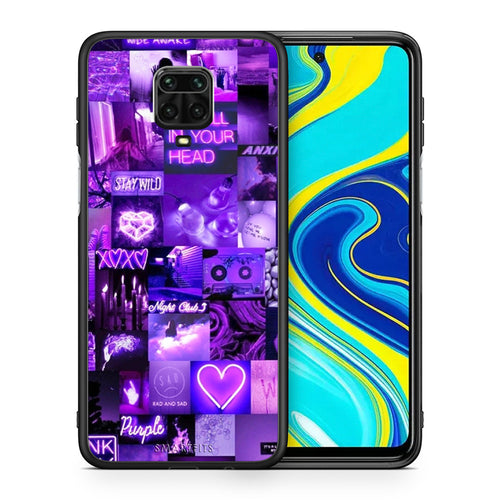 Θήκη Αγίου Βαλεντίνου Xiaomi Redmi Note 9S / 9 Pro Collage Stay Wild από τη Smartfits με σχέδιο στο πίσω μέρος και μαύρο περίβλημα | Xiaomi Redmi Note 9S / 9 Pro Collage Stay Wild case with colorful back and black bezels