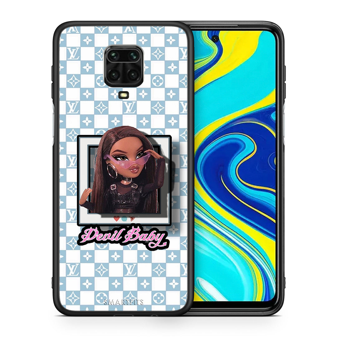 Θήκη Αγίου Βαλεντίνου Xiaomi Redmi Note 9S / 9 Pro Devil Baby από τη Smartfits με σχέδιο στο πίσω μέρος και μαύρο περίβλημα | Xiaomi Redmi Note 9S / 9 Pro Devil Baby case with colorful back and black bezels