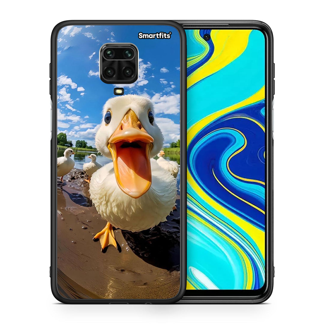 Θήκη Xiaomi Redmi Note 9S / 9 Pro Duck Face από τη Smartfits με σχέδιο στο πίσω μέρος και μαύρο περίβλημα | Xiaomi Redmi Note 9S / 9 Pro Duck Face case with colorful back and black bezels