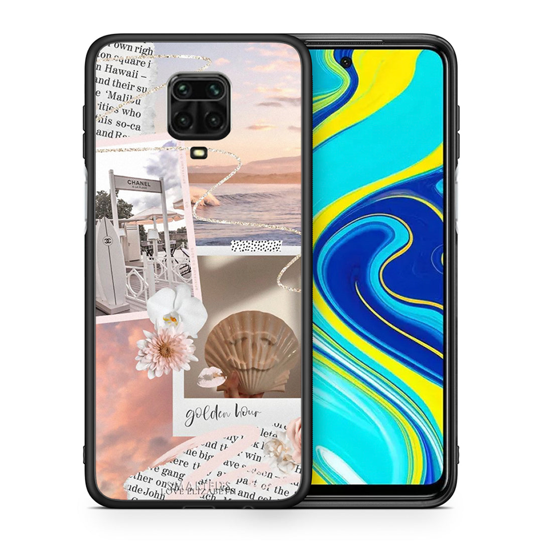 Θήκη Αγίου Βαλεντίνου Xiaomi Redmi Note 9S / 9 Pro Golden Hour από τη Smartfits με σχέδιο στο πίσω μέρος και μαύρο περίβλημα | Xiaomi Redmi Note 9S / 9 Pro Golden Hour case with colorful back and black bezels