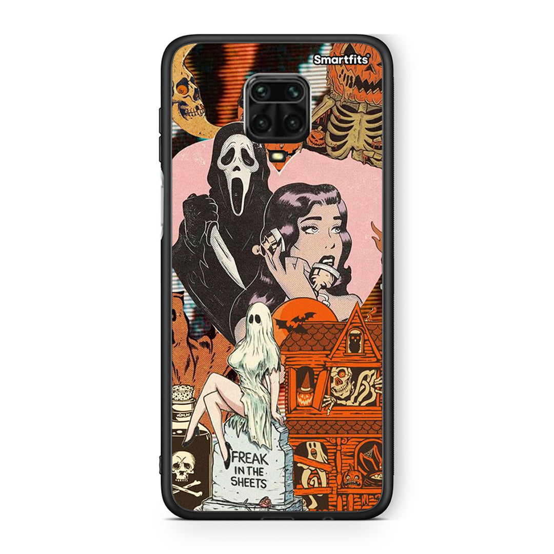 Xiaomi Redmi Note 9S / 9 Pro Halloween Collage Θήκη από τη Smartfits με σχέδιο στο πίσω μέρος και μαύρο περίβλημα | Smartphone case with colorful back and black bezels by Smartfits