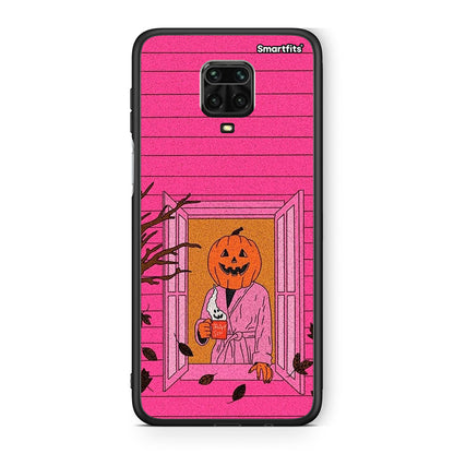 Xiaomi Redmi Note 9S / 9 Pro Halloween Pumpkin Lady Θήκη από τη Smartfits με σχέδιο στο πίσω μέρος και μαύρο περίβλημα | Smartphone case with colorful back and black bezels by Smartfits