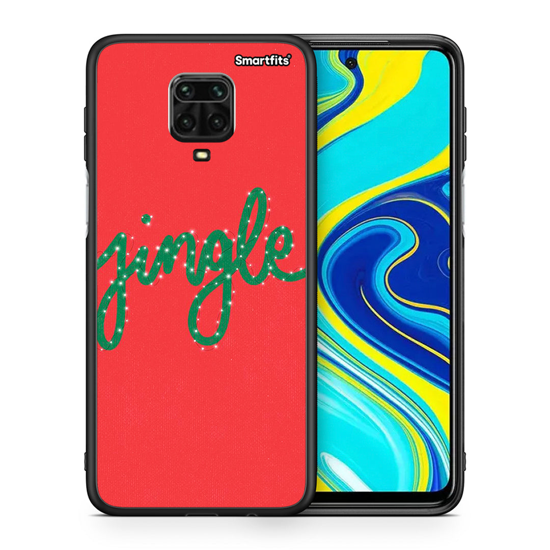 Θήκη Xiaomi Redmi Note 9S / 9 Pro Jingle Xmas από τη Smartfits με σχέδιο στο πίσω μέρος και μαύρο περίβλημα | Xiaomi Redmi Note 9S / 9 Pro Jingle Xmas case with colorful back and black bezels