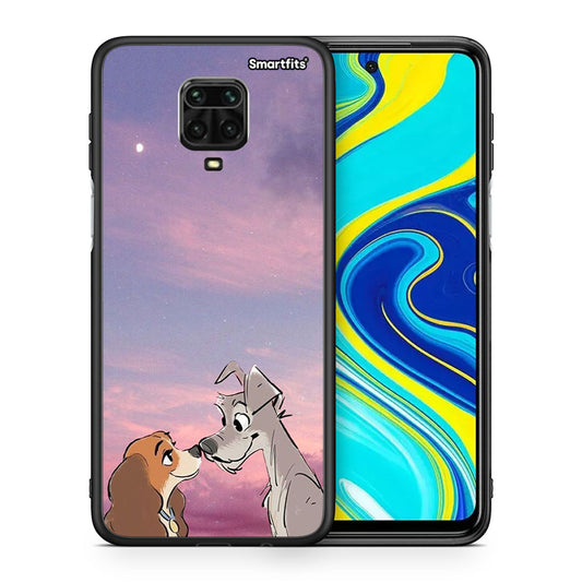 Θήκη Xiaomi Redmi Note 9S / 9 Pro Lady And Tramp από τη Smartfits με σχέδιο στο πίσω μέρος και μαύρο περίβλημα | Xiaomi Redmi Note 9S / 9 Pro Lady And Tramp case with colorful back and black bezels