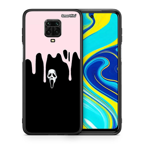 Θήκη Xiaomi Redmi Note 9S / 9 Pro Melting Halloween Mask από τη Smartfits με σχέδιο στο πίσω μέρος και μαύρο περίβλημα | Xiaomi Redmi Note 9S / 9 Pro Melting Halloween Mask case with colorful back and black bezels