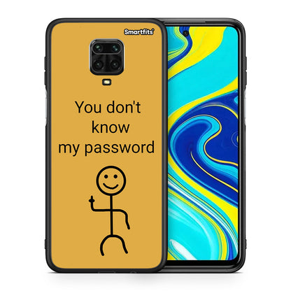 Θήκη Xiaomi Redmi Note 9S / 9 Pro My Password από τη Smartfits με σχέδιο στο πίσω μέρος και μαύρο περίβλημα | Xiaomi Redmi Note 9S / 9 Pro My Password case with colorful back and black bezels