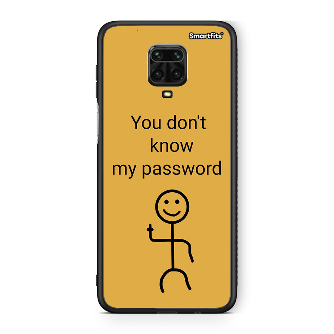 Xiaomi Redmi Note 9S / 9 Pro My Password Θήκη από τη Smartfits με σχέδιο στο πίσω μέρος και μαύρο περίβλημα | Smartphone case with colorful back and black bezels by Smartfits