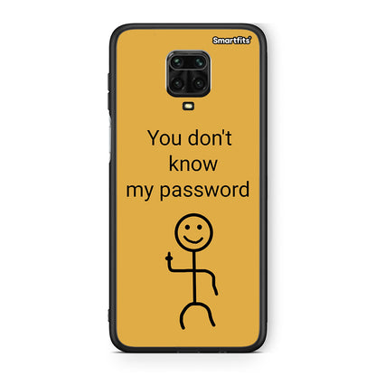 Xiaomi Redmi Note 9S / 9 Pro My Password Θήκη από τη Smartfits με σχέδιο στο πίσω μέρος και μαύρο περίβλημα | Smartphone case with colorful back and black bezels by Smartfits