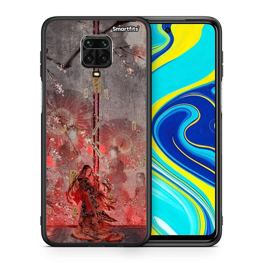 Θήκη Xiaomi Redmi Note 9S / 9 Pro Nezuko Kamado από τη Smartfits με σχέδιο στο πίσω μέρος και μαύρο περίβλημα | Xiaomi Redmi Note 9S / 9 Pro Nezuko Kamado case with colorful back and black bezels