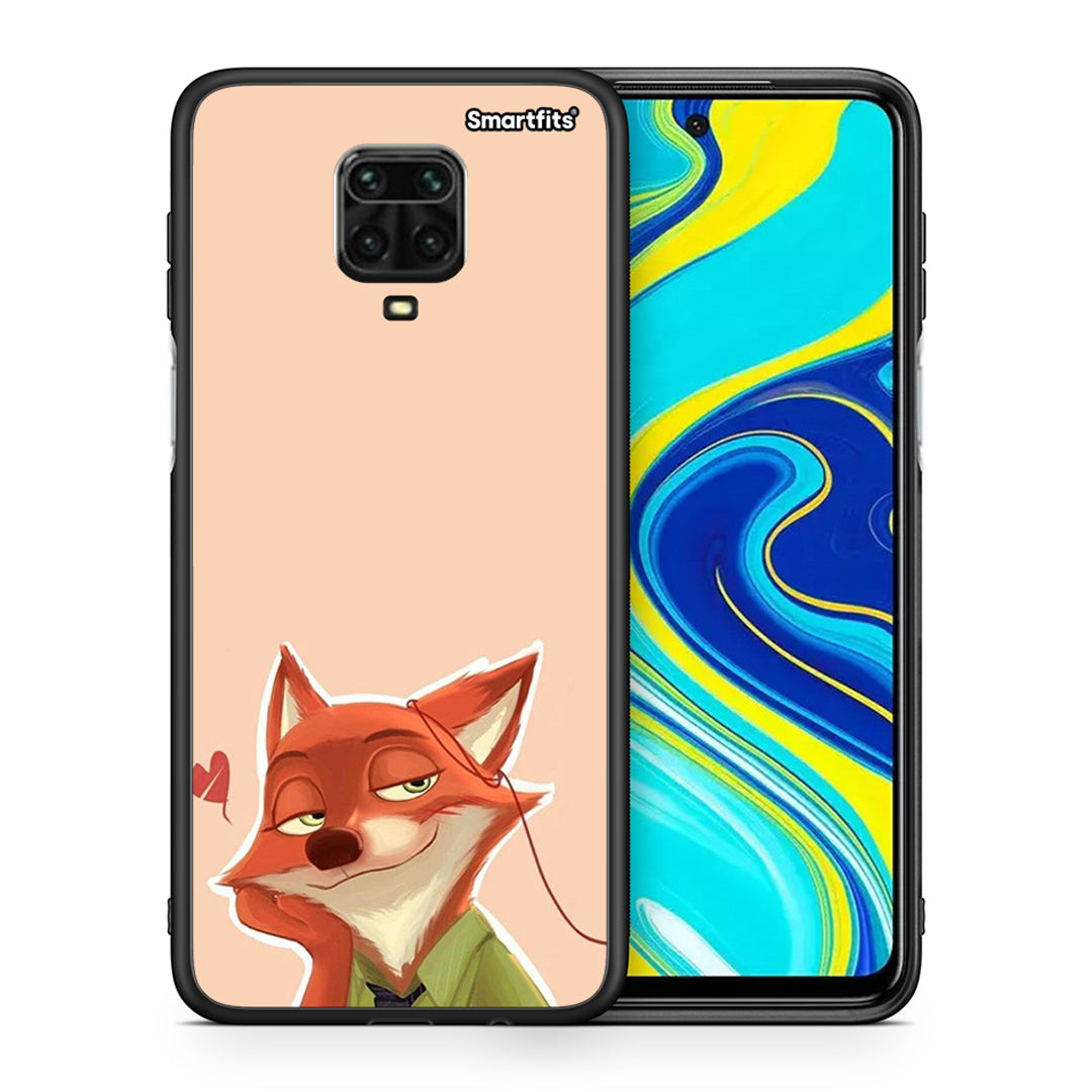 Θήκη Xiaomi Redmi Note 9S / 9 Pro Nick Wilde And Judy Hopps Love 1 από τη Smartfits με σχέδιο στο πίσω μέρος και μαύρο περίβλημα | Xiaomi Redmi Note 9S / 9 Pro Nick Wilde And Judy Hopps Love 1 case with colorful back and black bezels
