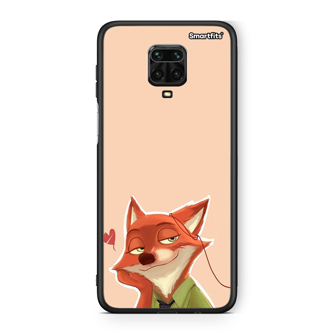 Xiaomi Redmi Note 9S / 9 Pro Nick Wilde And Judy Hopps Love 1 θήκη από τη Smartfits με σχέδιο στο πίσω μέρος και μαύρο περίβλημα | Smartphone case with colorful back and black bezels by Smartfits