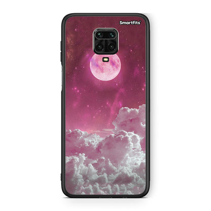Xiaomi Redmi Note 9S / 9 Pro Pink Moon Θήκη από τη Smartfits με σχέδιο στο πίσω μέρος και μαύρο περίβλημα | Smartphone case with colorful back and black bezels by Smartfits