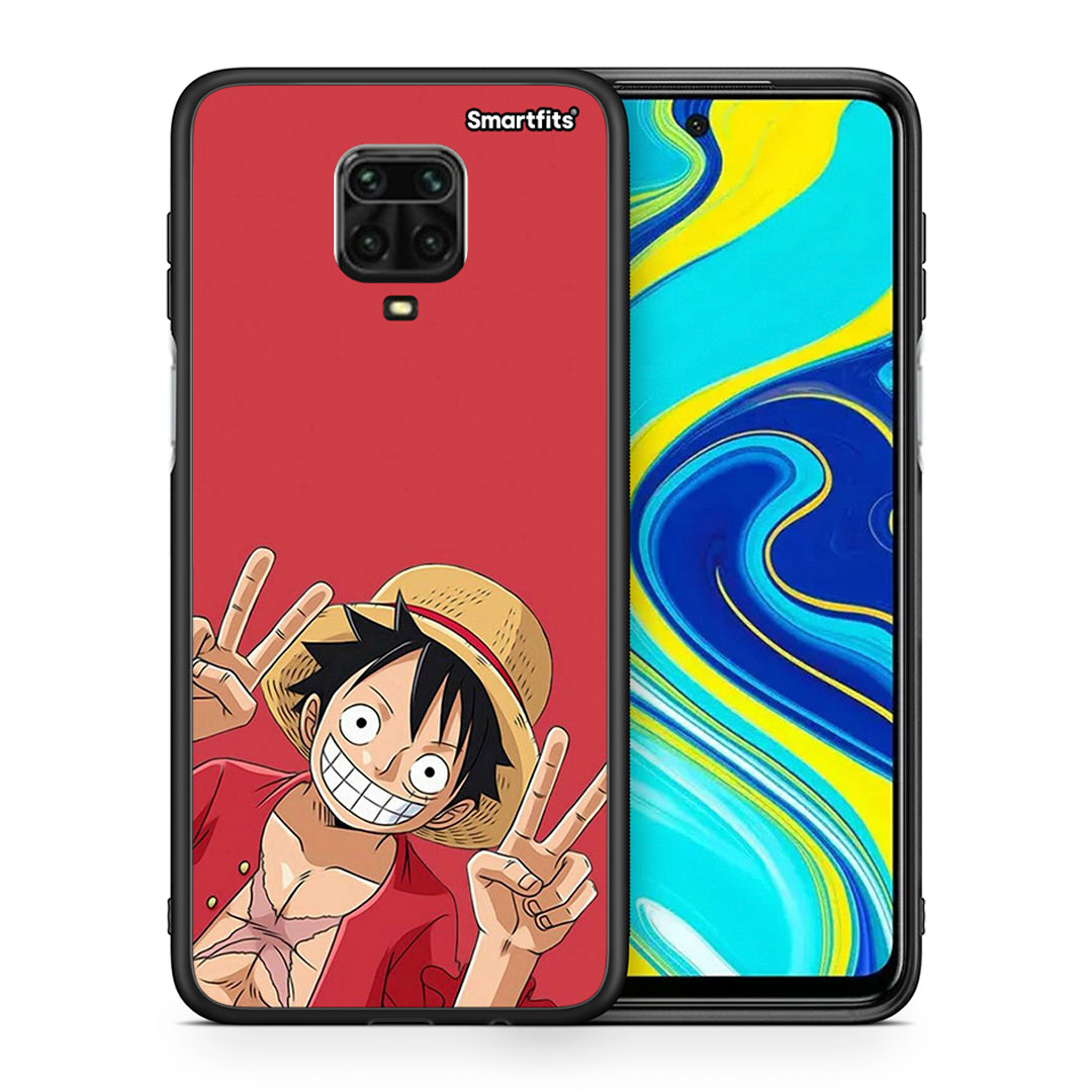 Θήκη Xiaomi Redmi Note 9S / 9 Pro Pirate Luffy από τη Smartfits με σχέδιο στο πίσω μέρος και μαύρο περίβλημα | Xiaomi Redmi Note 9S / 9 Pro Pirate Luffy case with colorful back and black bezels
