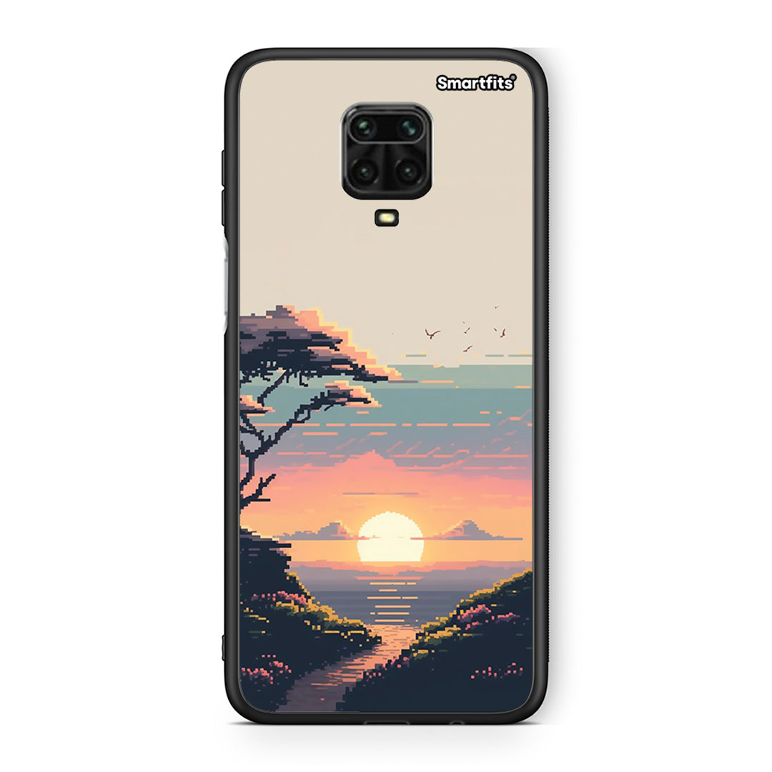 Xiaomi Redmi Note 9S / 9 Pro Pixel Sunset Θήκη από τη Smartfits με σχέδιο στο πίσω μέρος και μαύρο περίβλημα | Smartphone case with colorful back and black bezels by Smartfits