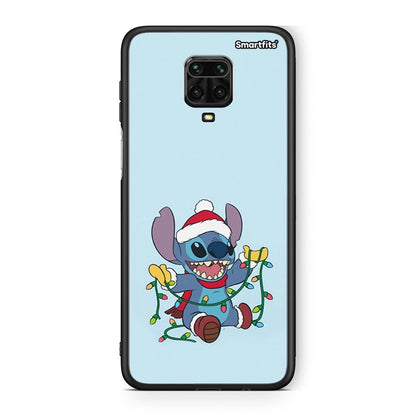 Xiaomi Redmi Note 9S / 9 Pro Santa Stich θήκη από τη Smartfits με σχέδιο στο πίσω μέρος και μαύρο περίβλημα | Smartphone case with colorful back and black bezels by Smartfits