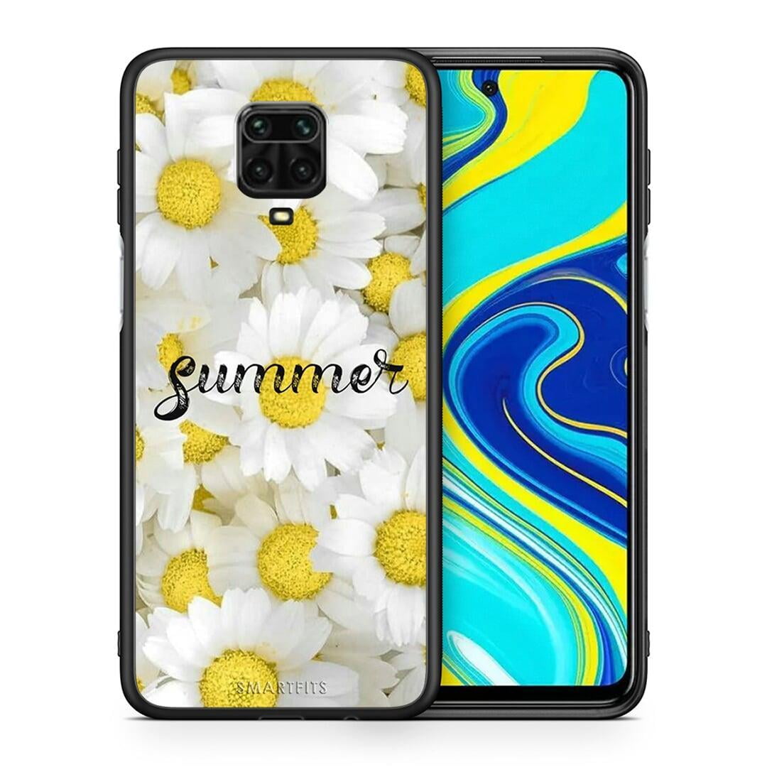 Θήκη Xiaomi Redmi Note 9S / 9 Pro Summer Daisies από τη Smartfits με σχέδιο στο πίσω μέρος και μαύρο περίβλημα | Xiaomi Redmi Note 9S / 9 Pro Summer Daisies case with colorful back and black bezels