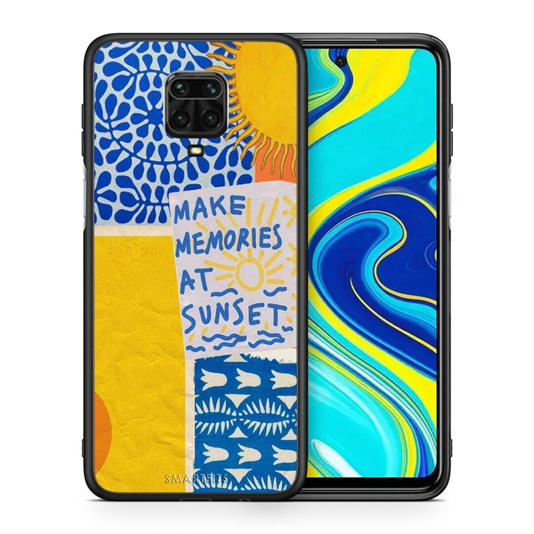 Θήκη Xiaomi Redmi Note 9S / 9 Pro Sunset Memories από τη Smartfits με σχέδιο στο πίσω μέρος και μαύρο περίβλημα | Xiaomi Redmi Note 9S / 9 Pro Sunset Memories case with colorful back and black bezels