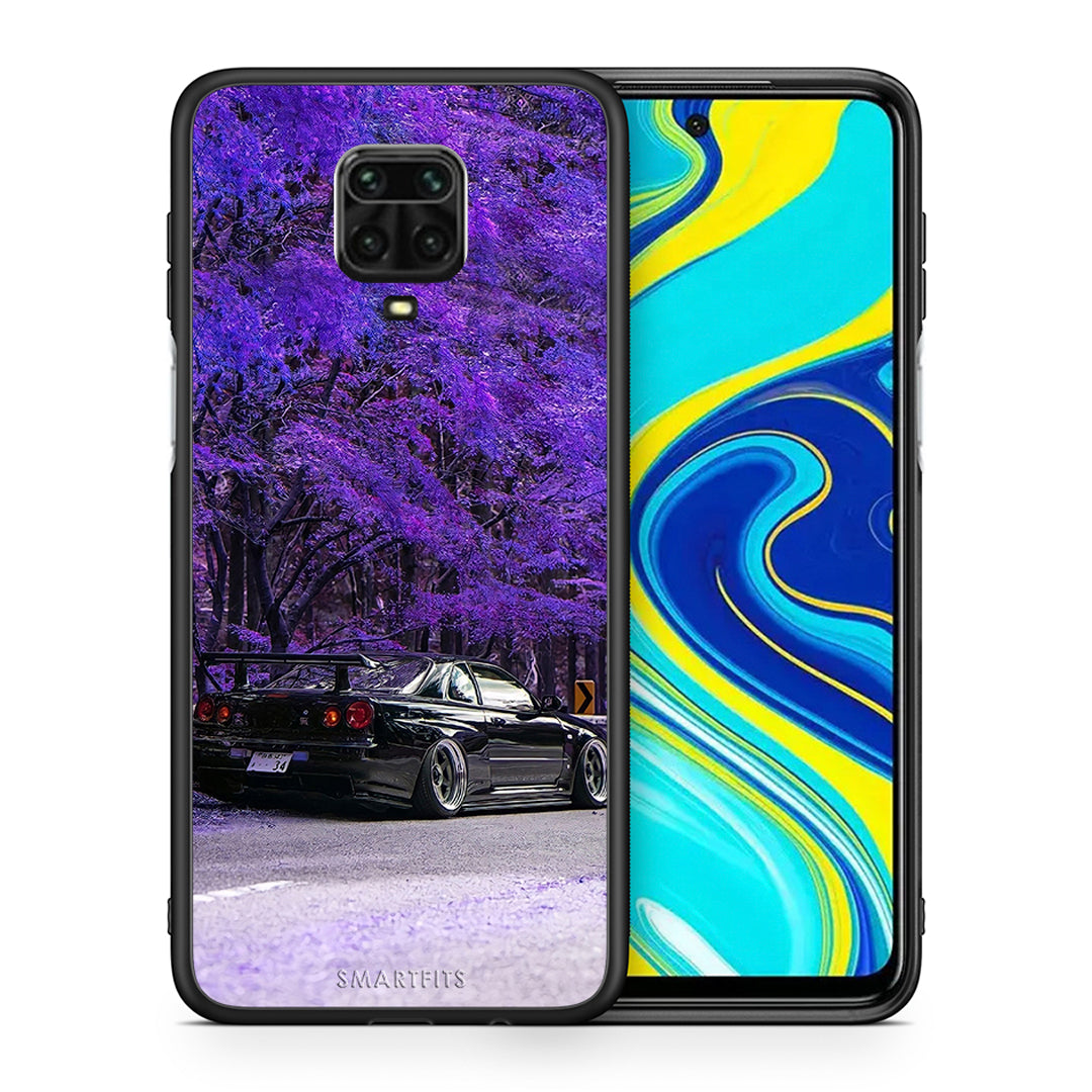 Θήκη Αγίου Βαλεντίνου Xiaomi Redmi Note 9S / 9 Pro Super Car από τη Smartfits με σχέδιο στο πίσω μέρος και μαύρο περίβλημα | Xiaomi Redmi Note 9S / 9 Pro Super Car case with colorful back and black bezels