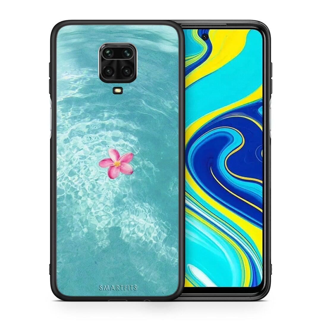 Θήκη Xiaomi Redmi Note 9S / 9 Pro Water Flower από τη Smartfits με σχέδιο στο πίσω μέρος και μαύρο περίβλημα | Xiaomi Redmi Note 9S / 9 Pro Water Flower case with colorful back and black bezels