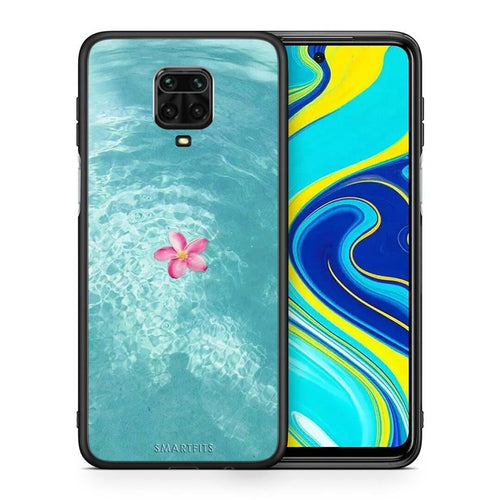 Θήκη Xiaomi Redmi Note 9S / 9 Pro Water Flower από τη Smartfits με σχέδιο στο πίσω μέρος και μαύρο περίβλημα | Xiaomi Redmi Note 9S / 9 Pro Water Flower case with colorful back and black bezels